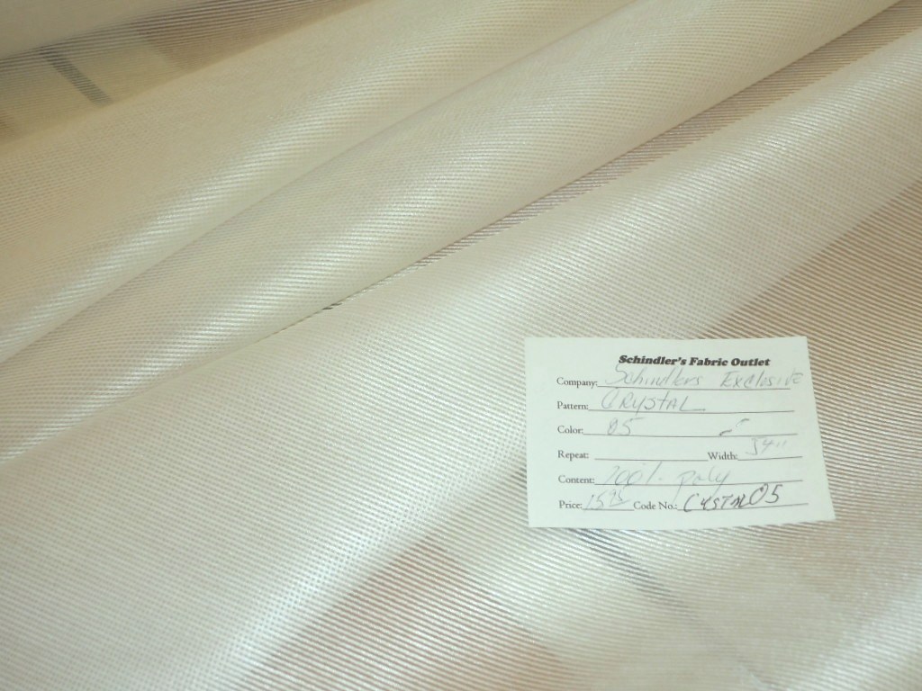 Pattern Crystal color 05 striated sheer drapery fabric