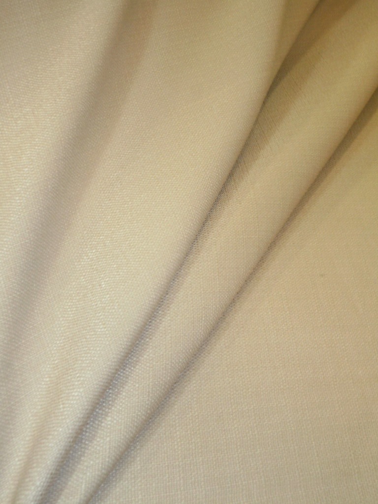 Discount Linen Look Drapery Fabric color White Sands
