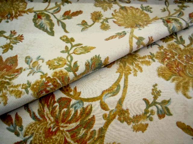 Closeout Floral Pattern Florence Upholstery Fabric