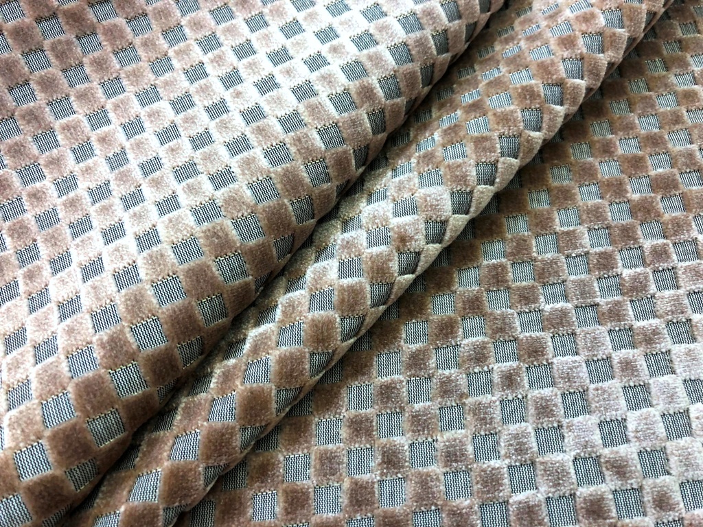 Hepburn Cut Velvet color Parchment upholstery fabric