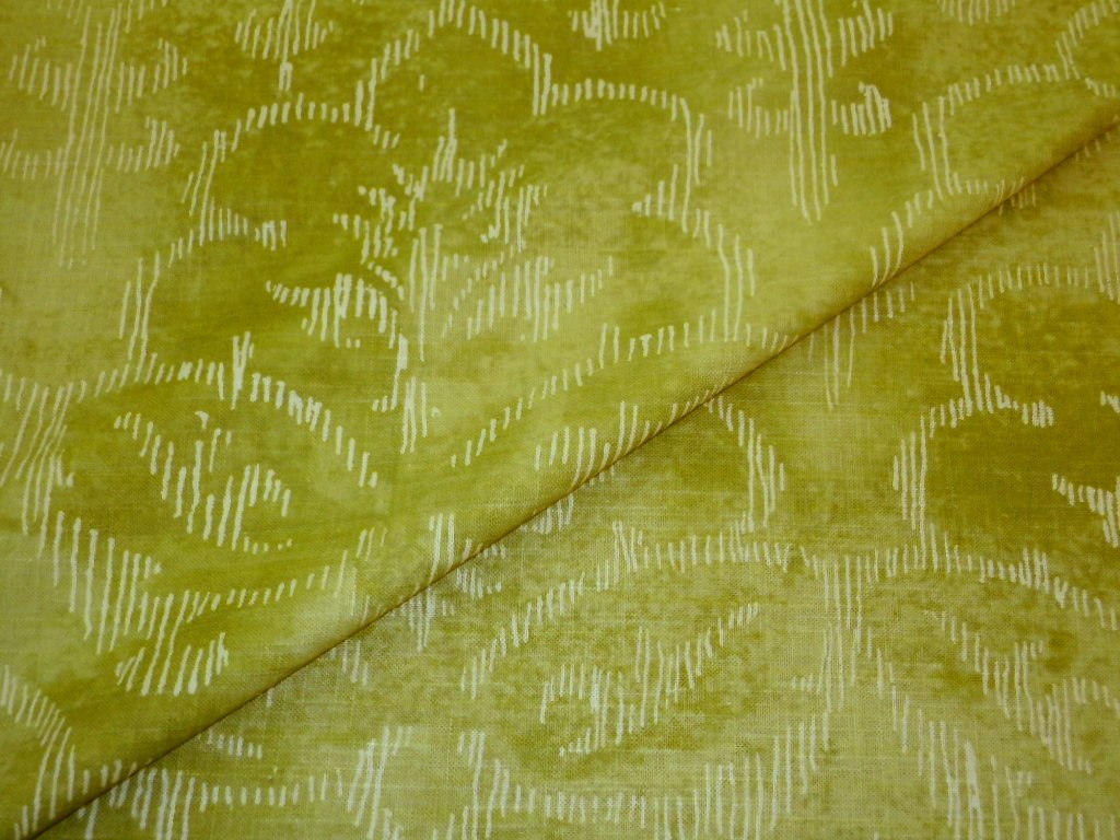 Linen Screen Print in Olive Hamilton Fabrics pattern Decor