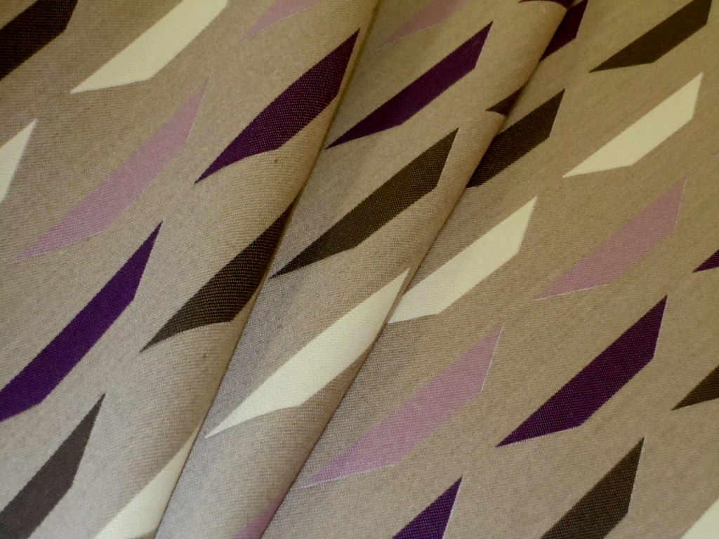 Contemporary Geometric Upholstery Fabric Pinnacle multi purple
