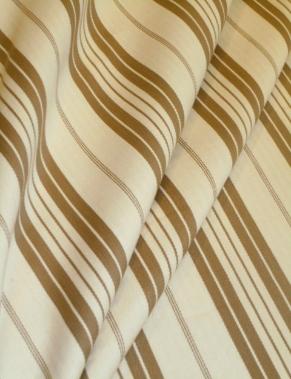 Draped curtain image of Pattern 2231 Classic Stripe Decorator Fabric a Laura & Kiran fabric