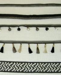 Color 2078 Alessandra Decorative Fabric Tassel Trim Jumbo Tape Band Gimp Cord