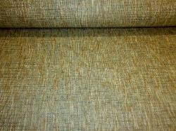 textured woven tweed upholstery fabric in tan, natural and green