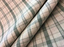 Augusta color Basil plaid upholstery fabric