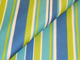 Marine and Outdoor Canvas awning stripe, in blues, yellow and white