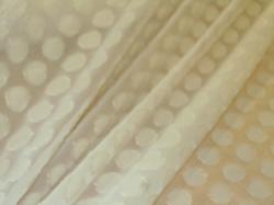 off white with textured circular accents (pictures taken on wood table that gives brown back drop)