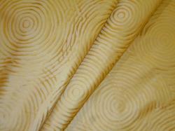 large scale geometric embossed textured circles