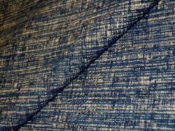 Pattern Brocktal Color Ink with indigo blue chenille accents
