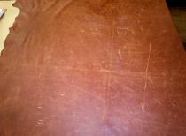 Brown Distressed Leather Hide this is a full skin hide hand crafted in Brazil