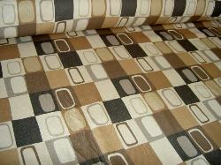 Brushed Cotton Modern Contemporary Geometric Decorating Fabric Camel Khaki Granite Brown Gold