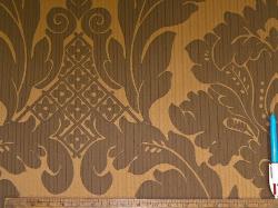 Sample of Contemporary Damask Design Pearson Bronze from the Candice Olson Collection