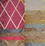 Casa Del Mar Emboidered Contemporary Faux Silk Diamond Braid colors