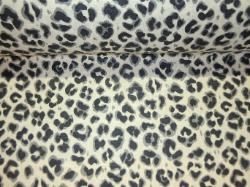 Discount Pattern Cheetah color Ink Linen Blend Fabric