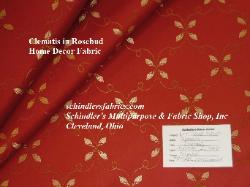 Discounted High End Multipurpose Clematis Fabric in Rosebud