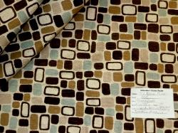Contemporary Flocked Geometric upholstery and home decor Fabric