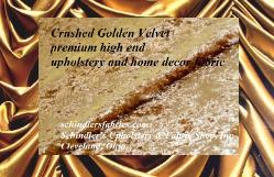 High End Decorator Bling Crushed Golden Velvet
