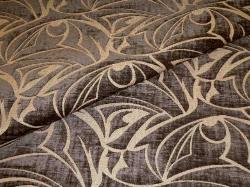 Closeup folded image of Cut Velvet Picno 73 in color Slate a Poly Cotton contemporary Upholstery Fabric