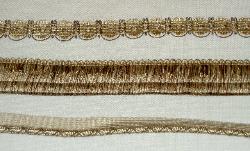 Color Winter Wheat Decorative Fabric Brush Fringe Basketweave Border Gimp Cord