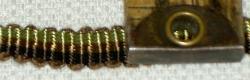 Browns and Green Decorative Gimp Fabric Trim, for upholstery, window treatments and other interior decorating