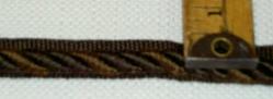 Decorative Lip Cording Fabric Trim Color Wenge 552 by the yard