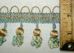 Decorative Onion Fringe Tassel Trim Pattern M1 Color 686