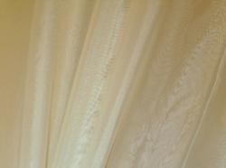 DoubleWide Designer Voile Sheer Drapery Fabric By the Yard Color Champagne or Ivory