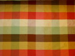 Multicolor Dupioni Silk Decorator Fabric in Checks and Stripes