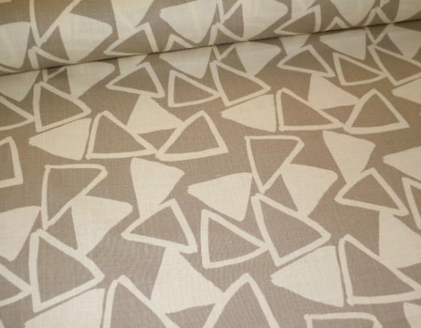 Angled image of Dylan Color Linen Decorating Fabric contemporary abstract pattern from in our Erie Islands Design with the basics collection