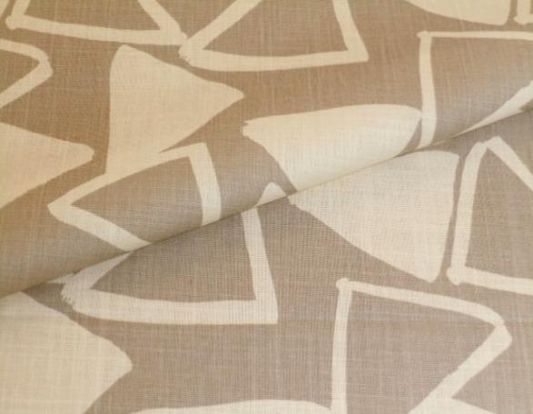 Closeup folded image of modern contemporary abstrac design Dylan in color Linen