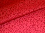 Commercial Paisley and Floral woven Upholstery Fabric, vermilion on chestnut red ground, contract quality