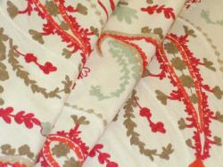 Embroidered Paisley premium high end interior decorating and home decor fabric