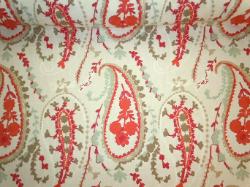 Embroidered Paisley premium high end interior decorating and home decor fabric