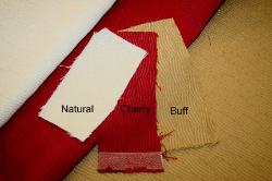 Swatches of Erie Islands Fabrics Shogun Basic Solid Colors Natural Cherry Buff Fabric