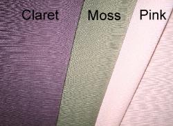 Colors of Erie Islands Fabrics Tory Basic Solid Colors Claret Moss Pink Fabric EIF011408-004thru006
