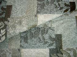 Fabric Upholstery modern contemporary geometric floral botanical chenille mineral charcoal gray taupe