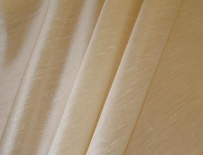 Fabricut/Bravo Blazer Butter Cup Drapery Fabric extra wide doublewide for hanging width vertically (almost 10 feet wide), Italian made premium linen blend drapery curtain semisheer