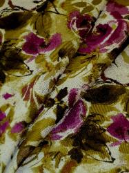 Fabricut Cezanne Plum Fabric Floral Jacquard Tropical Botanical Contemporary Modern