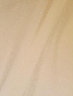 Draped curtain image of Fabricut Pattern Covert Color Creme Drapery Sheer in off white Polyester