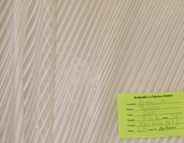 Schindlers Upholstery Shop tag for discounted special buy Drapery Curtain, curtain and home decorating fabric from Fabricut closeout and inventory reduction, priced for the frugal designer to design cheap