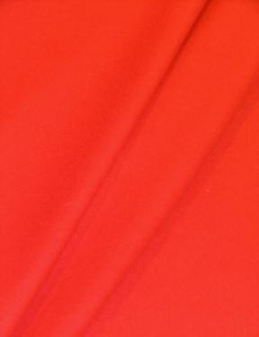 Draped curtain image of Robert Allen's Beacon Hill Taditional pattern Farm Fresh Color Vermillion