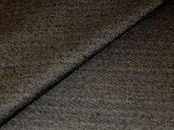 Fieldstone Onyx Herringbone discount designer upholstery fabric in black & tan