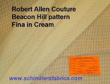 Beacon Hill Pattern Fina color Cream a Beacon Hill (the couture line of the Robert Allen) closeout
