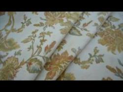 Click to see page for Closeout Floral Pattern Florence Jacquard Upholstery Fabric