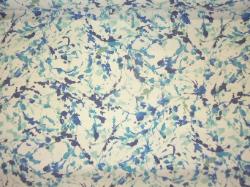 medium weight multiuse home decorating fabric, in blues on white floral vine in watercolor style, from Swavelle Mill Creek