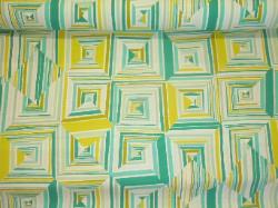 multipurpose home decor fabric in a bright, graphic large scale geometric maze of color design from Annie Selke Home