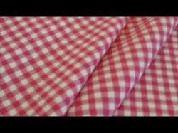 Click to see page for Pattern Gingham Check Designer Home Decor Fabric in Pink and White
