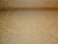 Embroidered White Gold Glint Upholstery Fabric