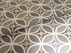 Closeup image of Hand printed Laura & Kiran Granada Gray